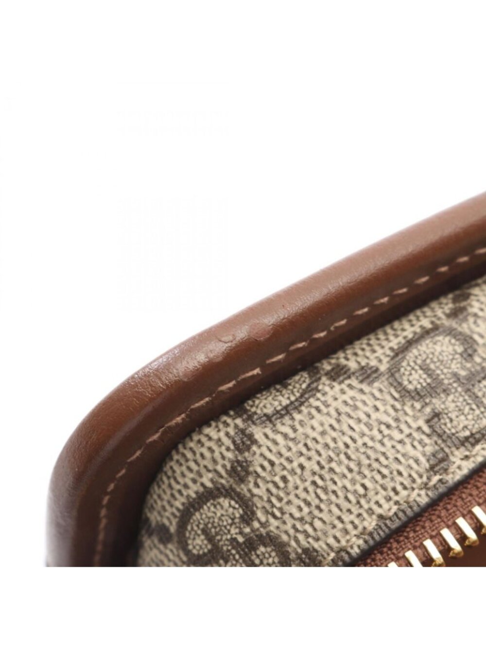Gucci Shoulder Bag Interlocking GG Supreme Beige Brown Canvas Leather - Picture 7 of 8